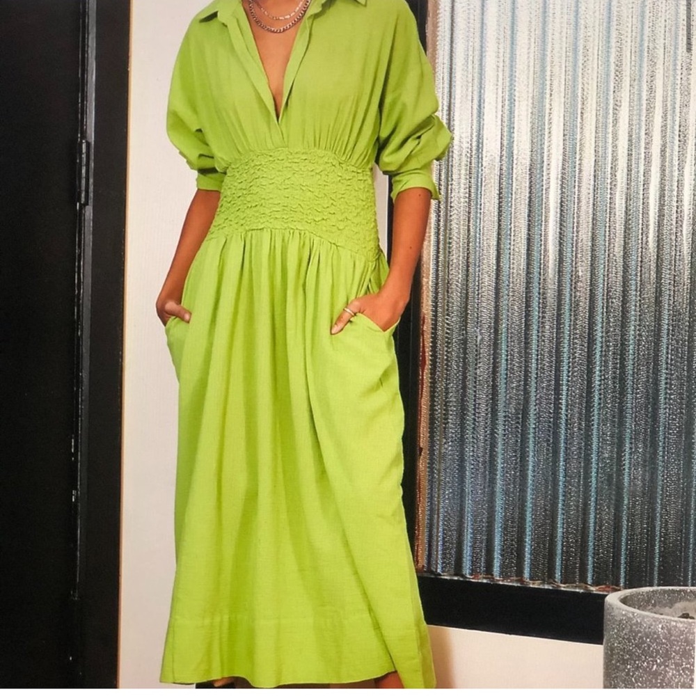 Free People Green Maxi Dress